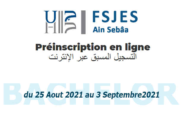 Bachelor à la La FSJES Ain Sebâa Casablanca 2021-2022
