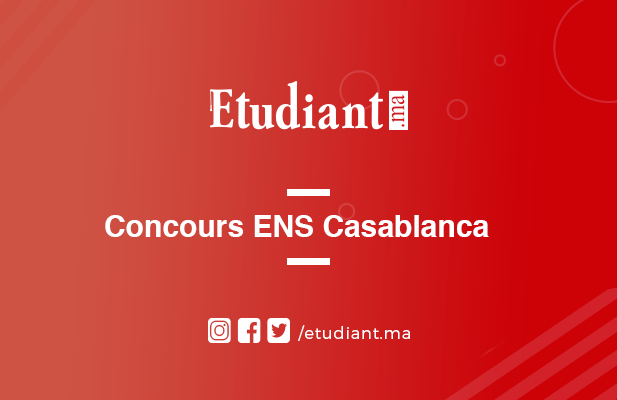 Concours ENS Casablanca 2019